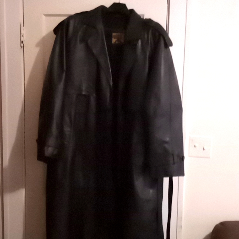 Leather jacket and coat